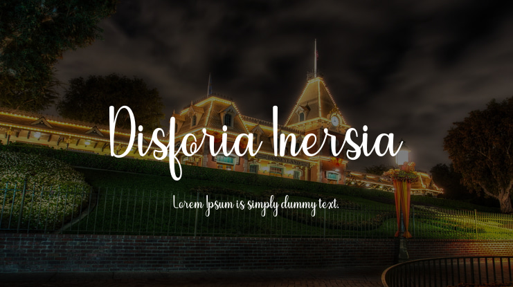 Disforia Inersia Font