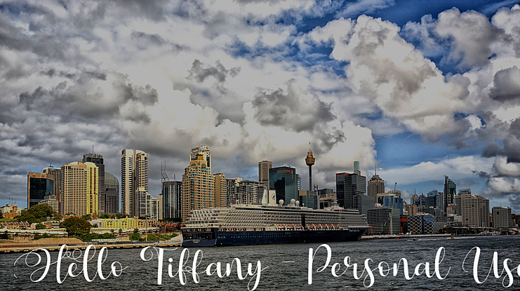 Hello Tiffany - Personal Use Font