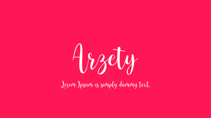 Arzety Font