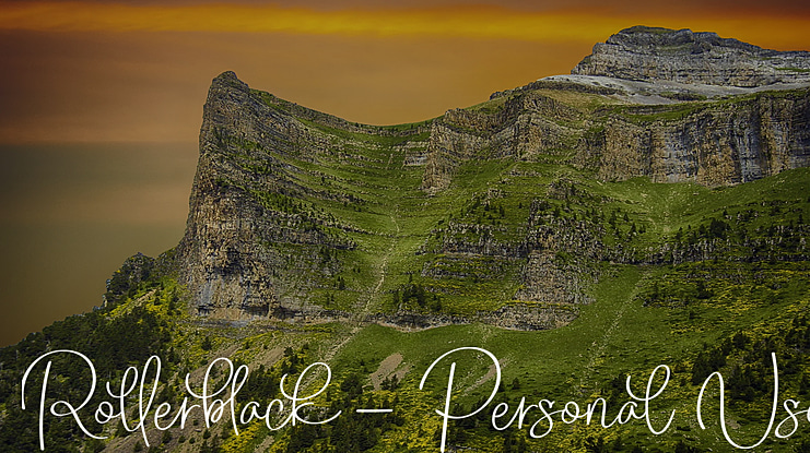 Rollerblack - Personal Use Font