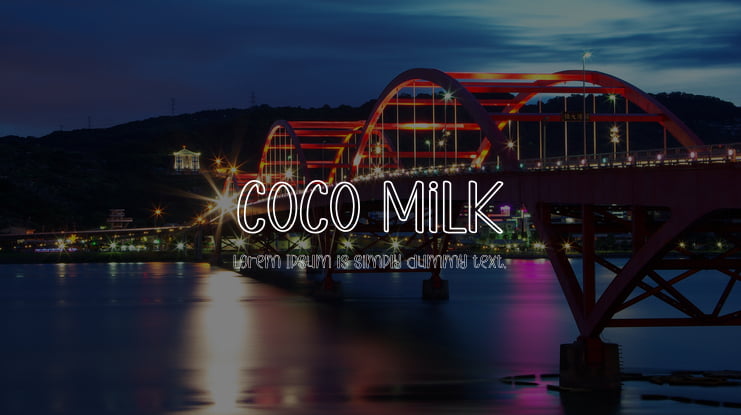 COCO MiLk Font