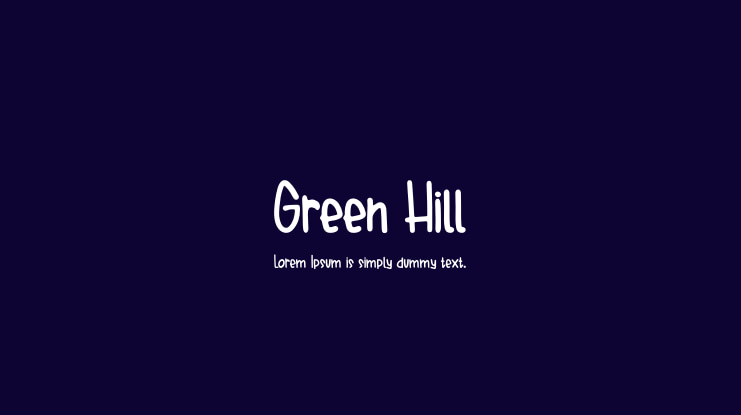 Green Hill Font