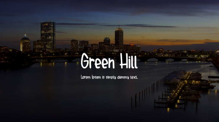 Green Hill Font