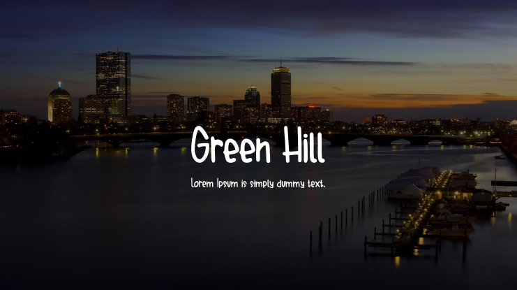 Green Hill Font