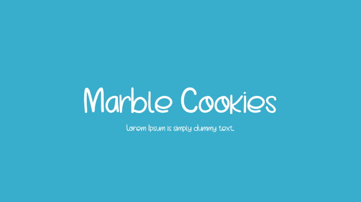 Marble Cookies Font