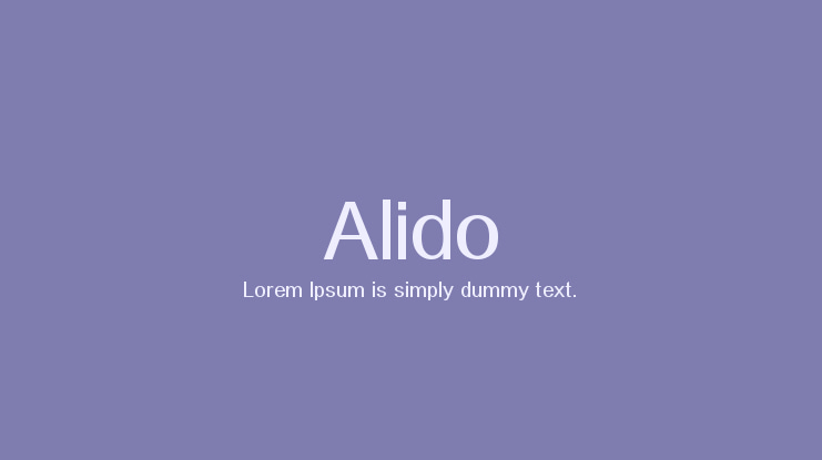 Alido Font