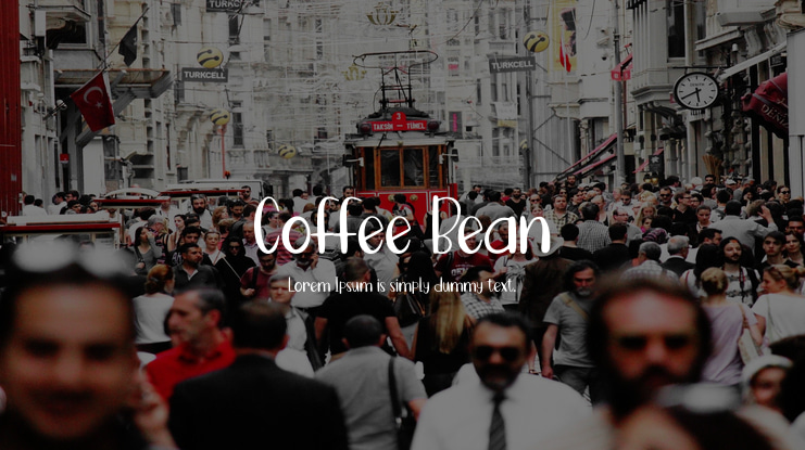 Coffee Bean Font