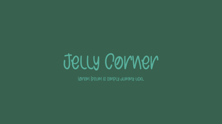 Jelly Corner Font