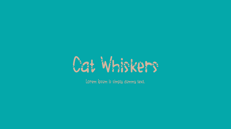 Cat Whiskers Font