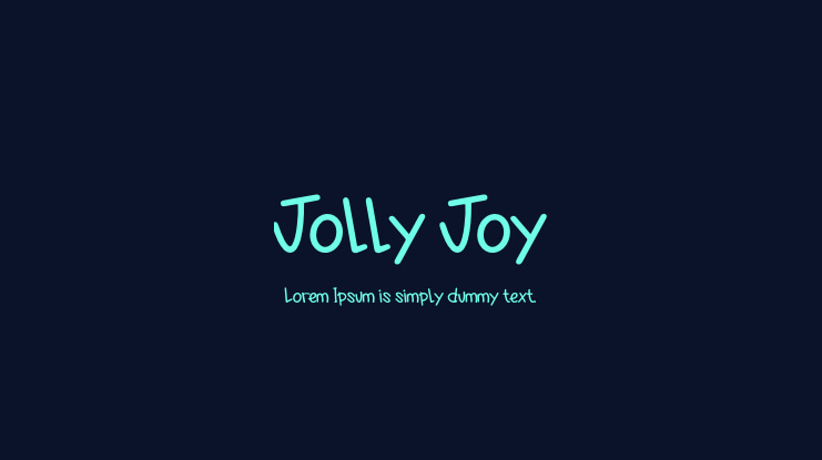 Jolly Joy Font