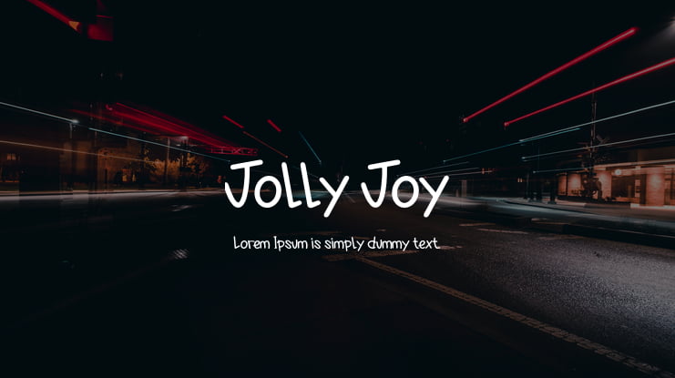 Jolly Joy Font
