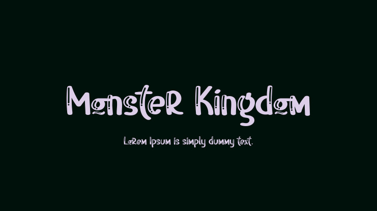 Monster Kingdom Font