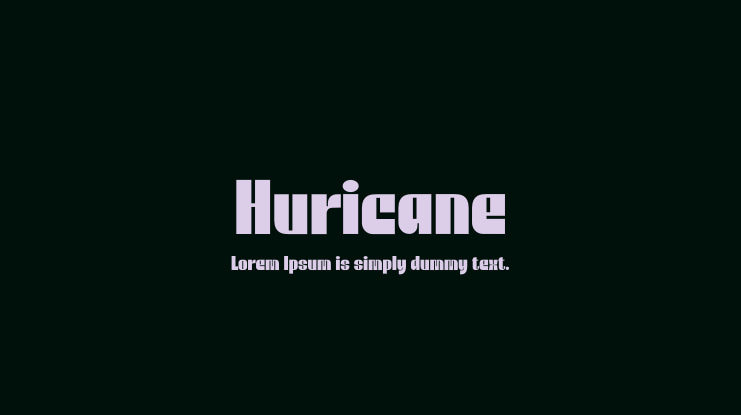 Huricane Font