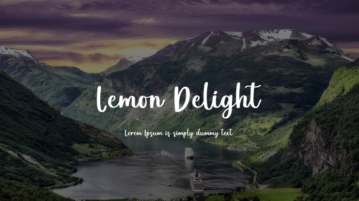 Lemon Delight Font