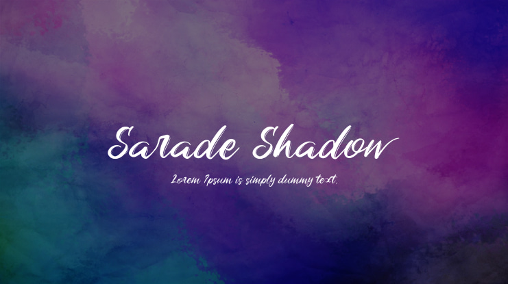 Sarade Shadow Font