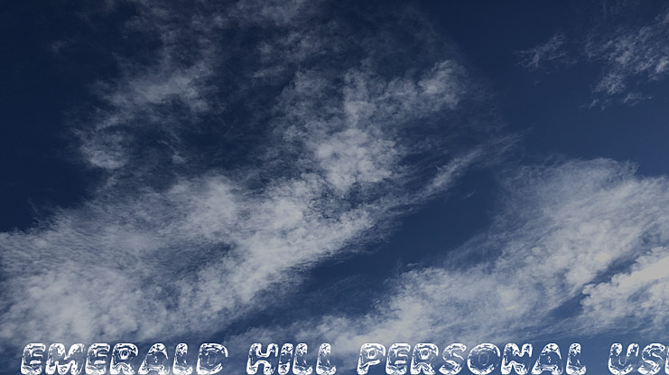 EMERALD HILL PERSONAL USE Font Family