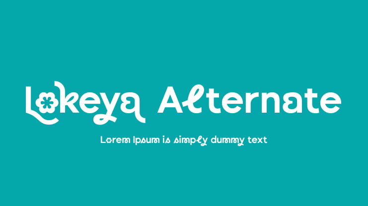 Lokeya Alternate Font Family