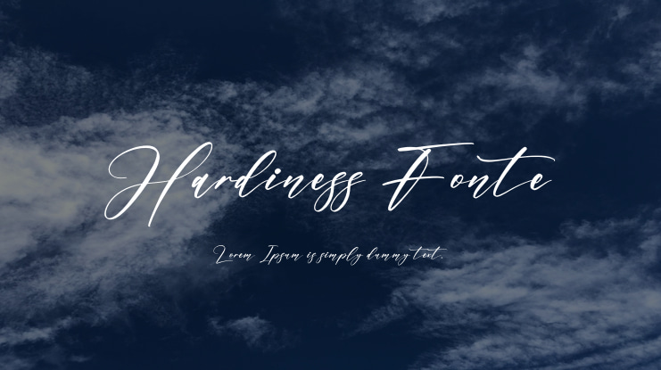 Hardiness Fonte Font