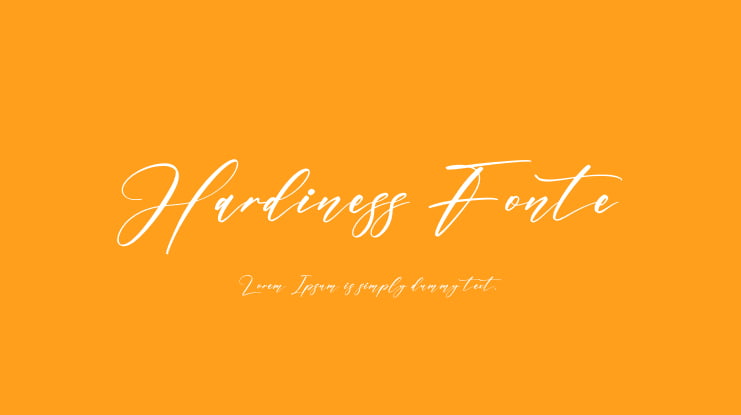 Hardiness Fonte Font