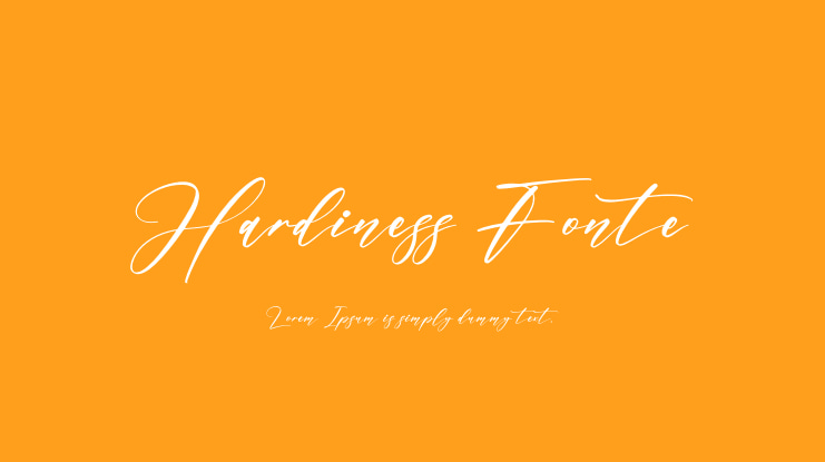 Hardiness Fonte Font