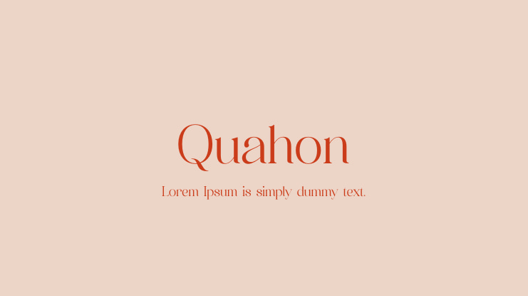 Quahon Font