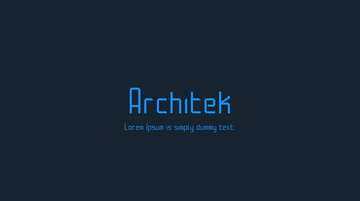 Architek Font