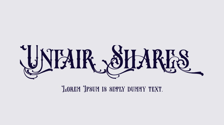 Unfair Shares Font