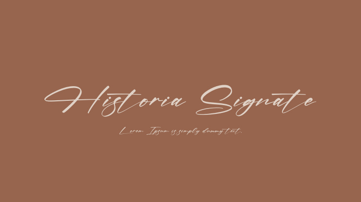 Historia Signate Font
