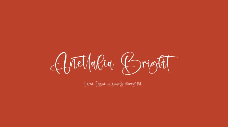 Anettalia Bright Font