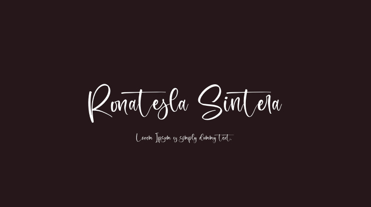 Ronatesla Sintera Font