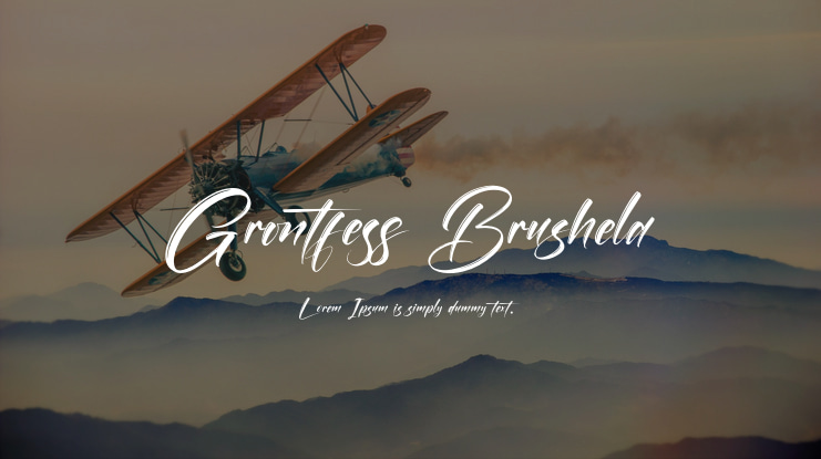 Grontfess Brushela Font