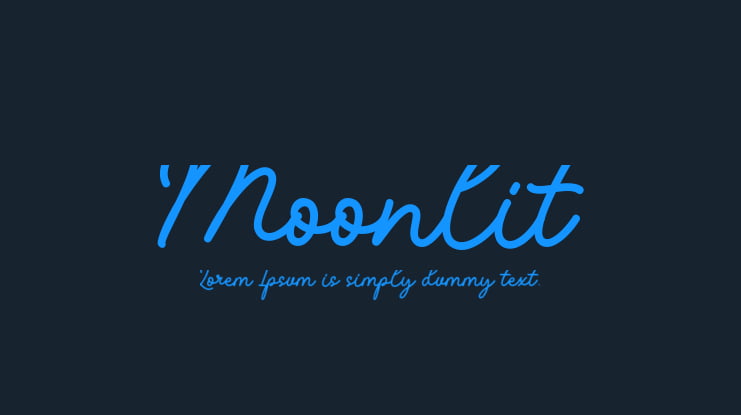Moonlit Font