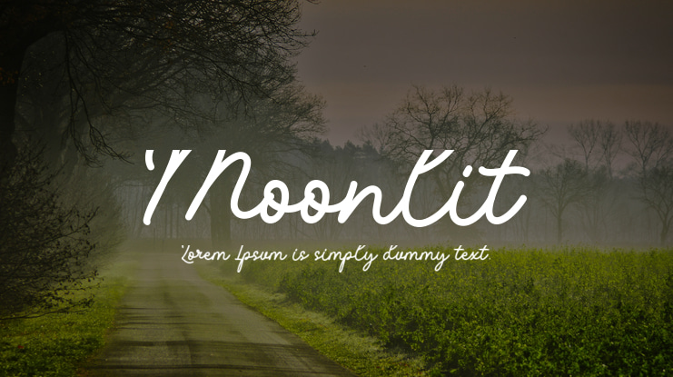 Moonlit Font
