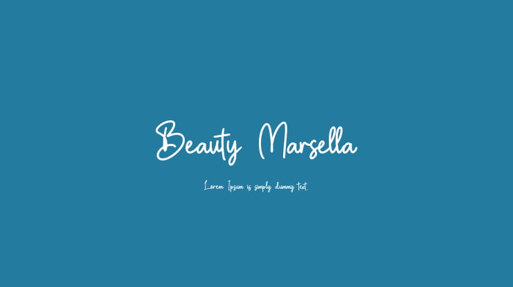 Beauty Marsella Font