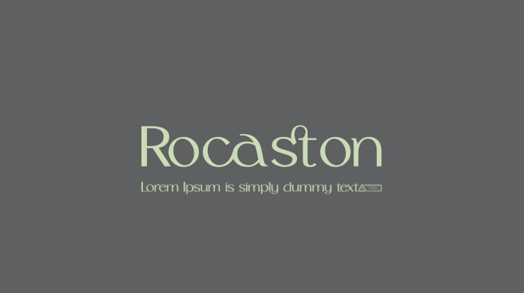 Rocaston Font