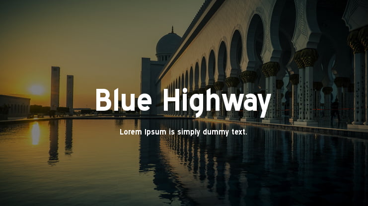 Blue Highway Font Family