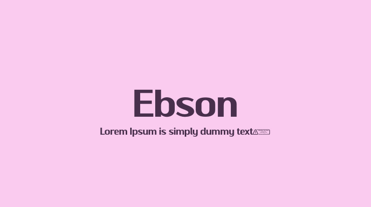 Ebson Font