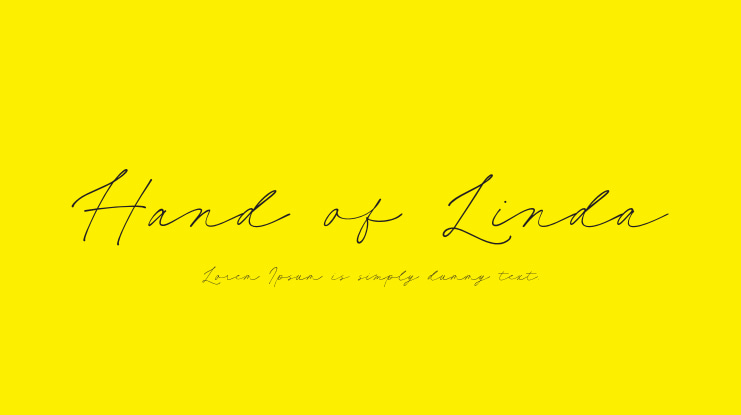 Hand of Linda Font
