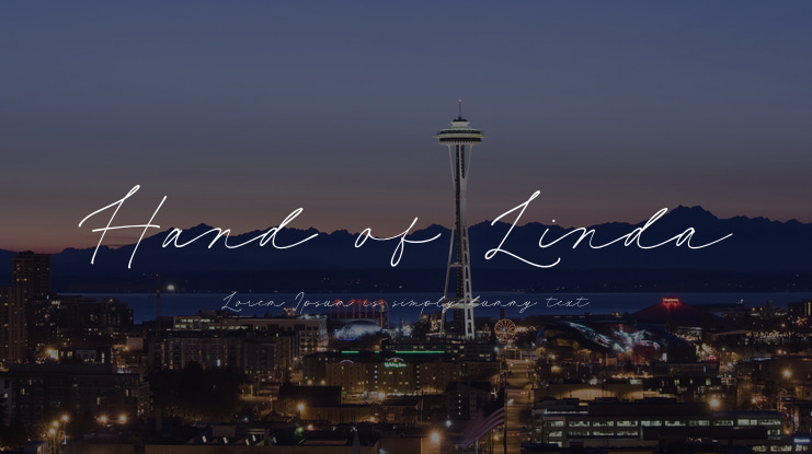 Hand of Linda Font