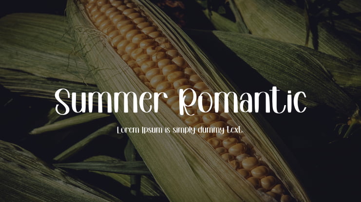 Summer Romantic Font