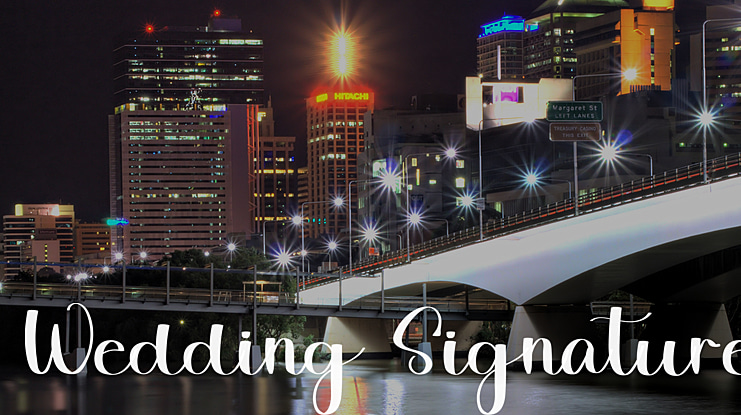 Wedding Signature Font