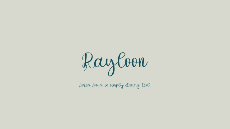 Rayloon Font