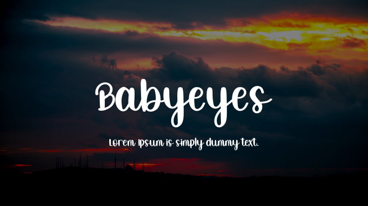Babyeyes Font