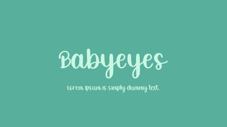 Babyeyes Font