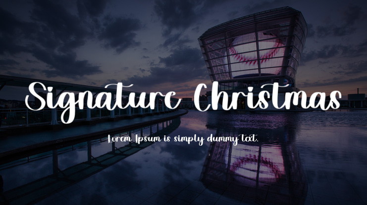Signature Christmas Font