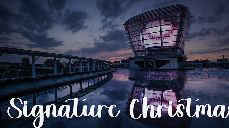Signature Christmas Font