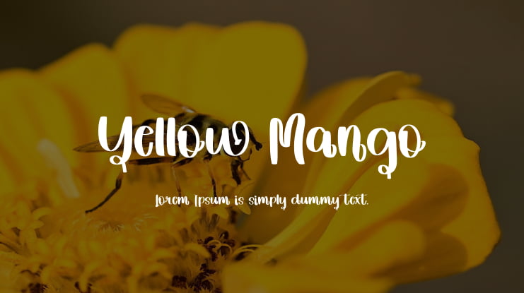 Yellow Mango Font