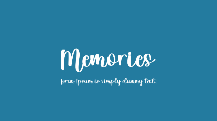 Memories Font
