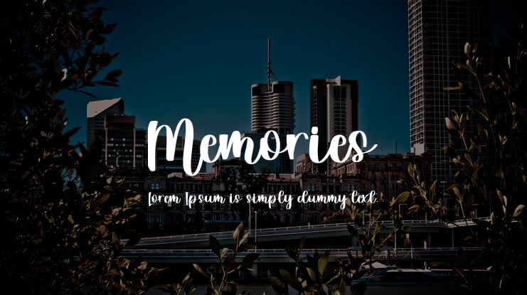 Memories Font
