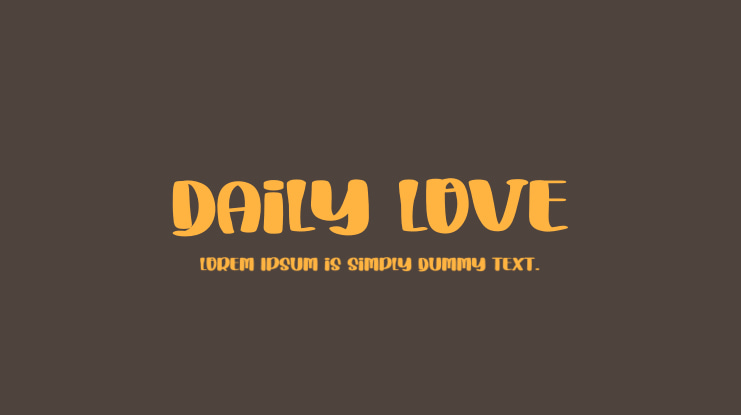 Daily Love Font